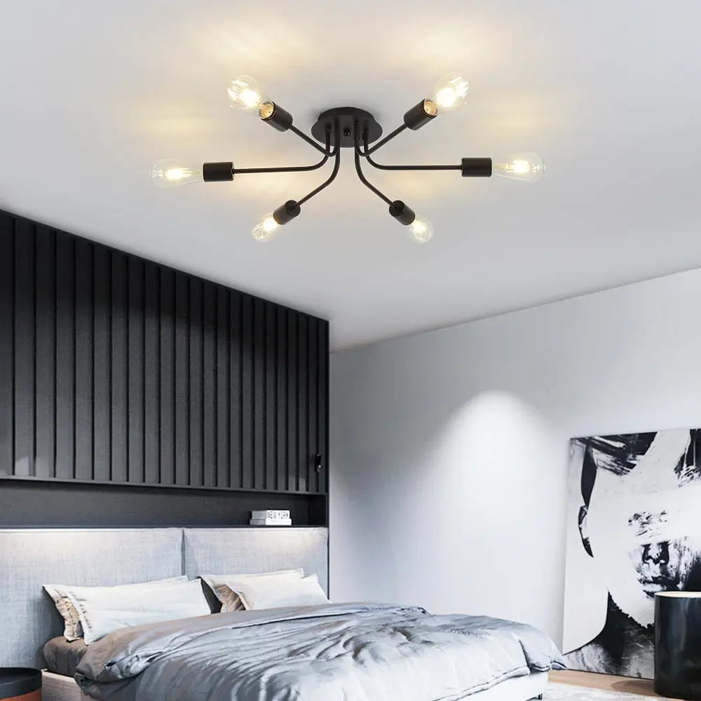 Flush Mount Linear Chandelier - Bling Lighting Studio