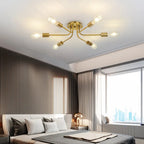 Flush Mount Linear Chandelier - Bling Lighting Studio