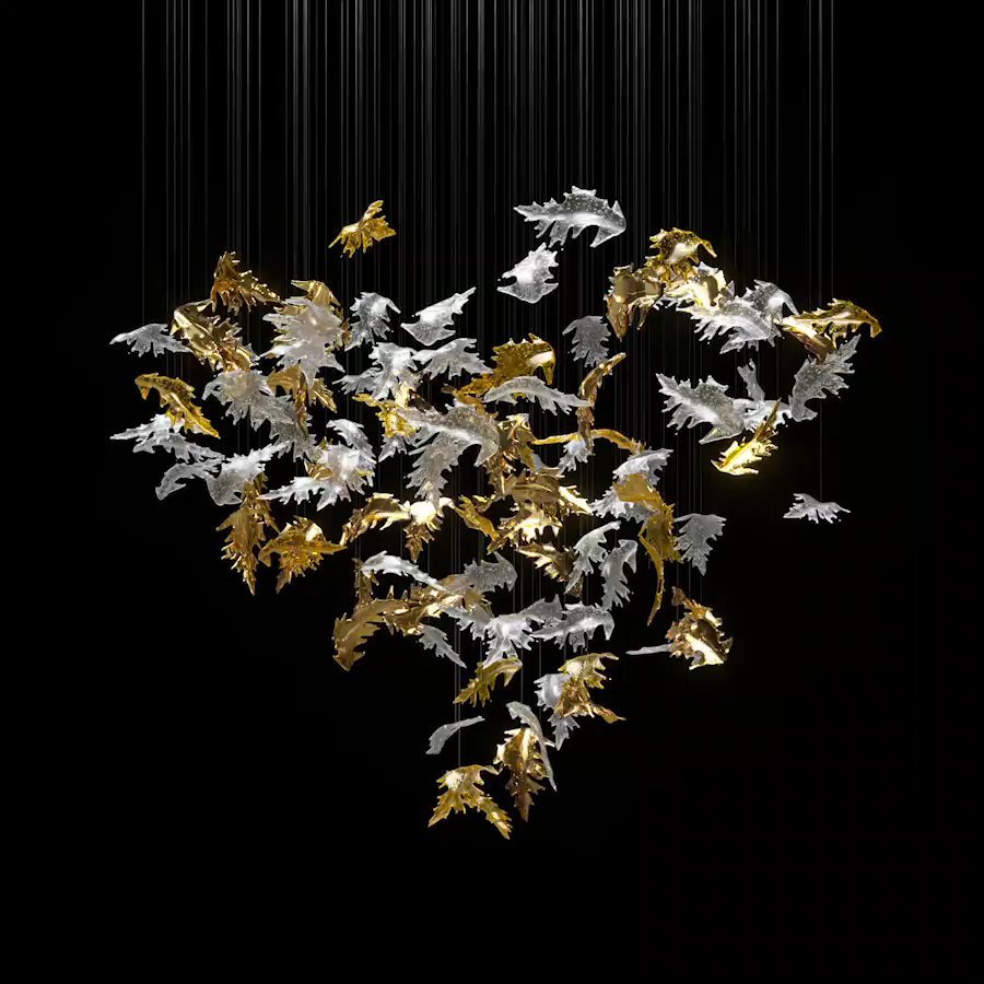 Organic Leaf Chandelier additional product view