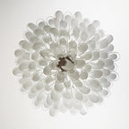 Modern Petals White Murano Chandelier product image