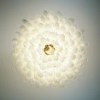 Modern Petals White Murano Chandelier product image