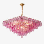 Murano Poliedri Prism Empire Chandelier by Bling Lighting Studio