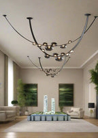 Girdle Modern Leather LED Pendant Lamp by Bling Lighting Studio