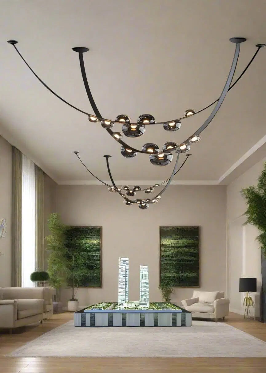 Girdle Modern Leather LED Pendant Lamp by Bling Lighting Studio