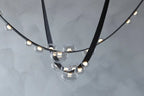 Girdle Modern Leather LED Pendant Lamp by Bling Lighting Studio