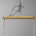 Luxury Amor Ghiaccio Glass Oval Chandelier 54"W/65"W product image