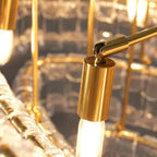 Luxury Amor Ghiaccio Glass Oval Chandelier 54"W/65"W product image