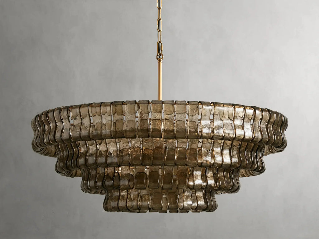 Ghiaccio Round Chandelier by Bling Lighting Studio