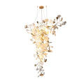 Golden Fan Leaf Artistic Chandelier product image