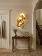Ginkgo Leaf Branch Wall Lamp material and finish detail