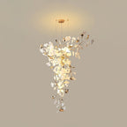 Golden Fan Leaf Artistic Chandelier product image