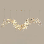 Golden Fan Leaf Artistic Chandelier product image