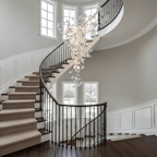 Golden Fan Leaf Artistic Chandelier product image
