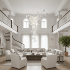 Golden Fan Leaf Artistic Chandelier product image