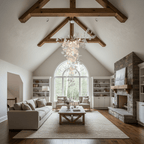 Golden Fan Leaf Artistic Chandelier product image