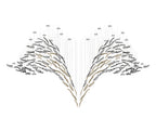 Glass Feathers Flying Chandelier