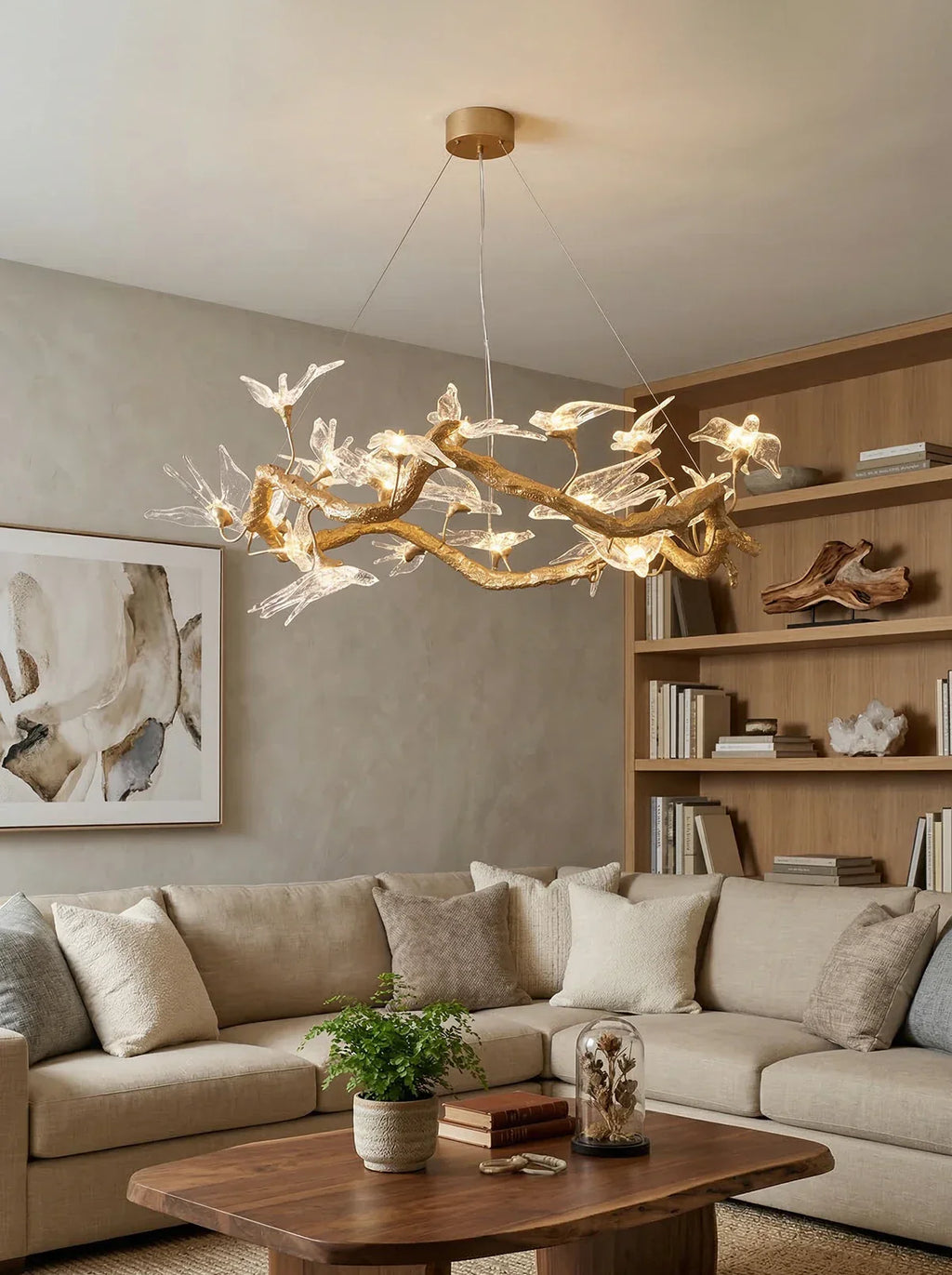 Glass Swallow Branch Chandelier additional product view