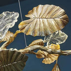 Gold Leaf Branch Chandelier for Staircase additional product view