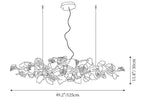 Gold Leaf Branch Chandelier by Bling Lighting Studio