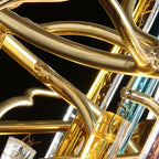 Gold Round Teardrop Branch Chandelier product image