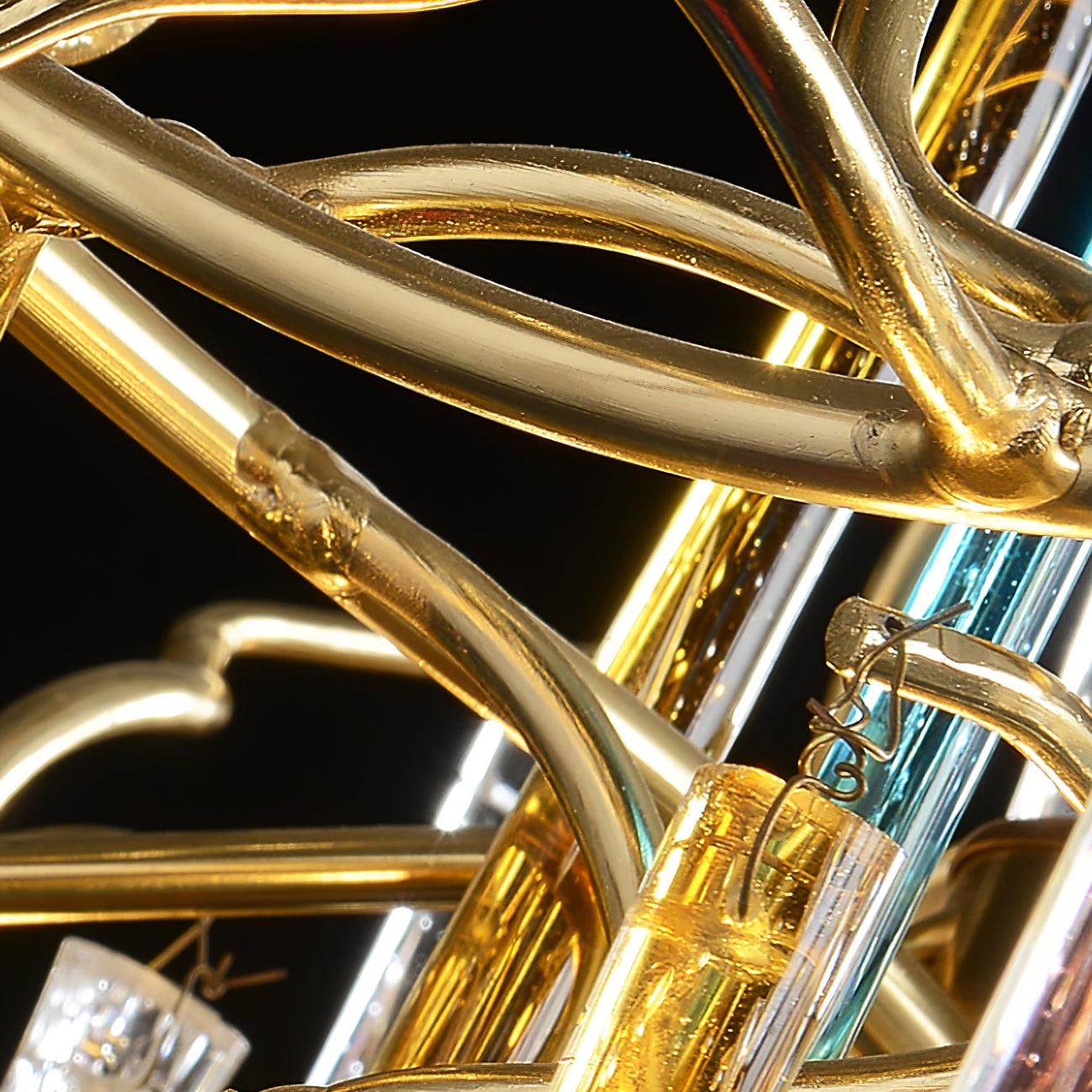 Gold Round Teardrop Branch Chandelier product image