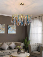 Gold Round Teardrop Branch Chandelier product image