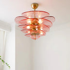 Petals Glass Chandelier Murano lighting by Bling Lighting Studio