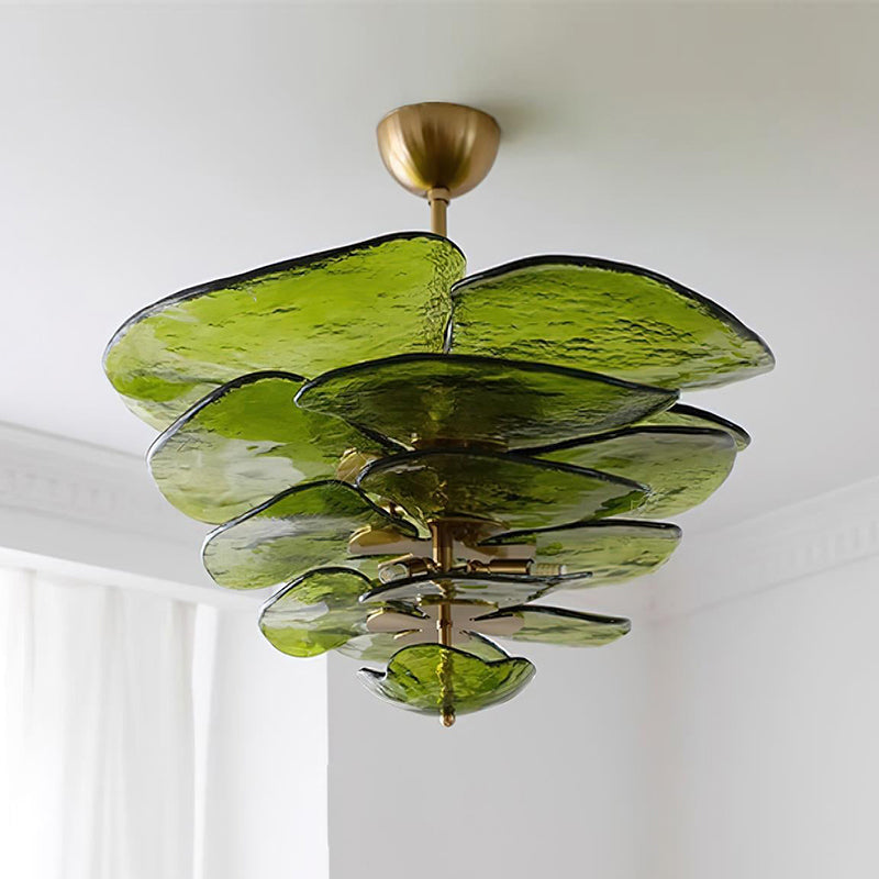 Petals Glass Chandelier Murano lighting by Bling Lighting Studio