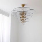Petals Glass Chandelier Murano lighting by Bling Lighting Studio