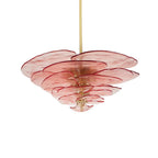 Petals Glass Chandelier Murano lighting by Bling Lighting Studio