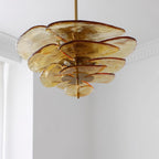 Petals Glass Chandelier Murano lighting by Bling Lighting Studio