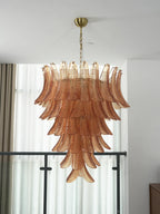 Gorgeous Murano Felci Amber Glass Chandelier product image
