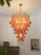 Gorgeous Murano Felci Amber Glass Chandelier product image