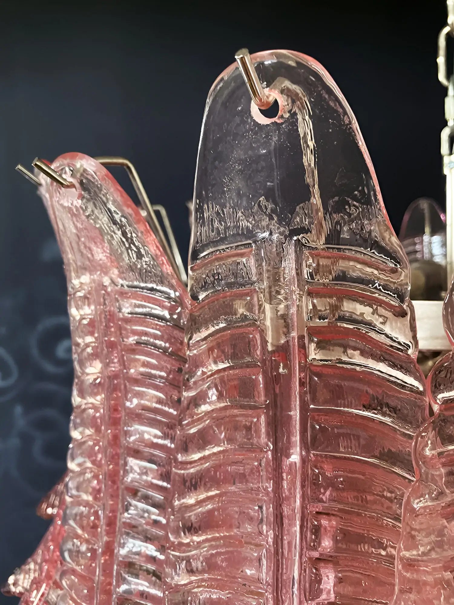 Gorgeous Murano Felci Pink Glass Chandelier product image