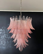 Gorgeous Murano Felci Pink Glass Chandelier product image