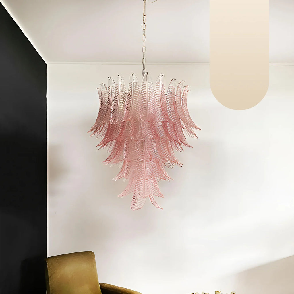 Gorgeous Murano Felci Pink Glass Chandelier product image