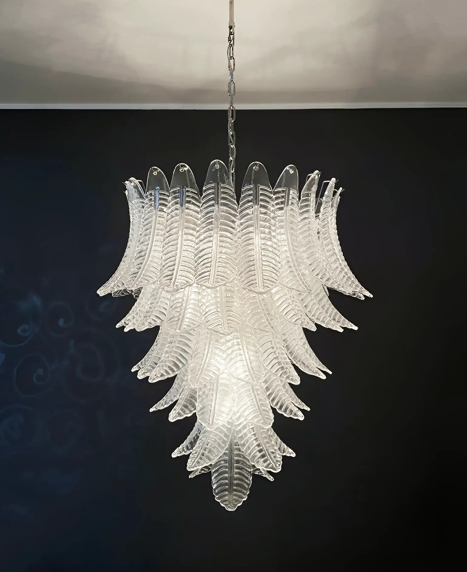 Gorgeous Murano Felci Transparent Glass Chandelier product image