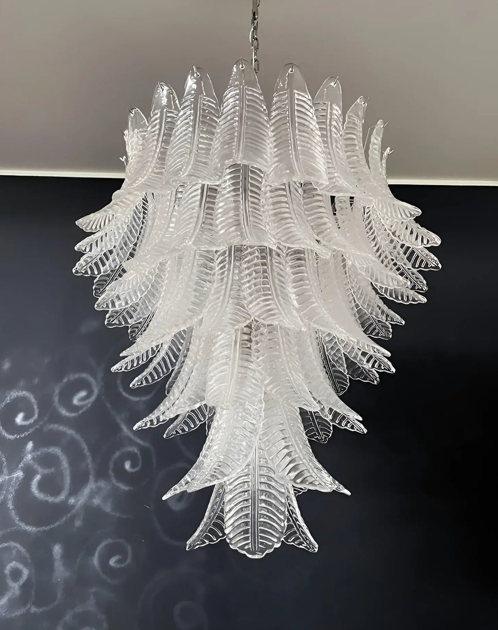 Gorgeous Murano Felci Transparent Glass Chandelier product image