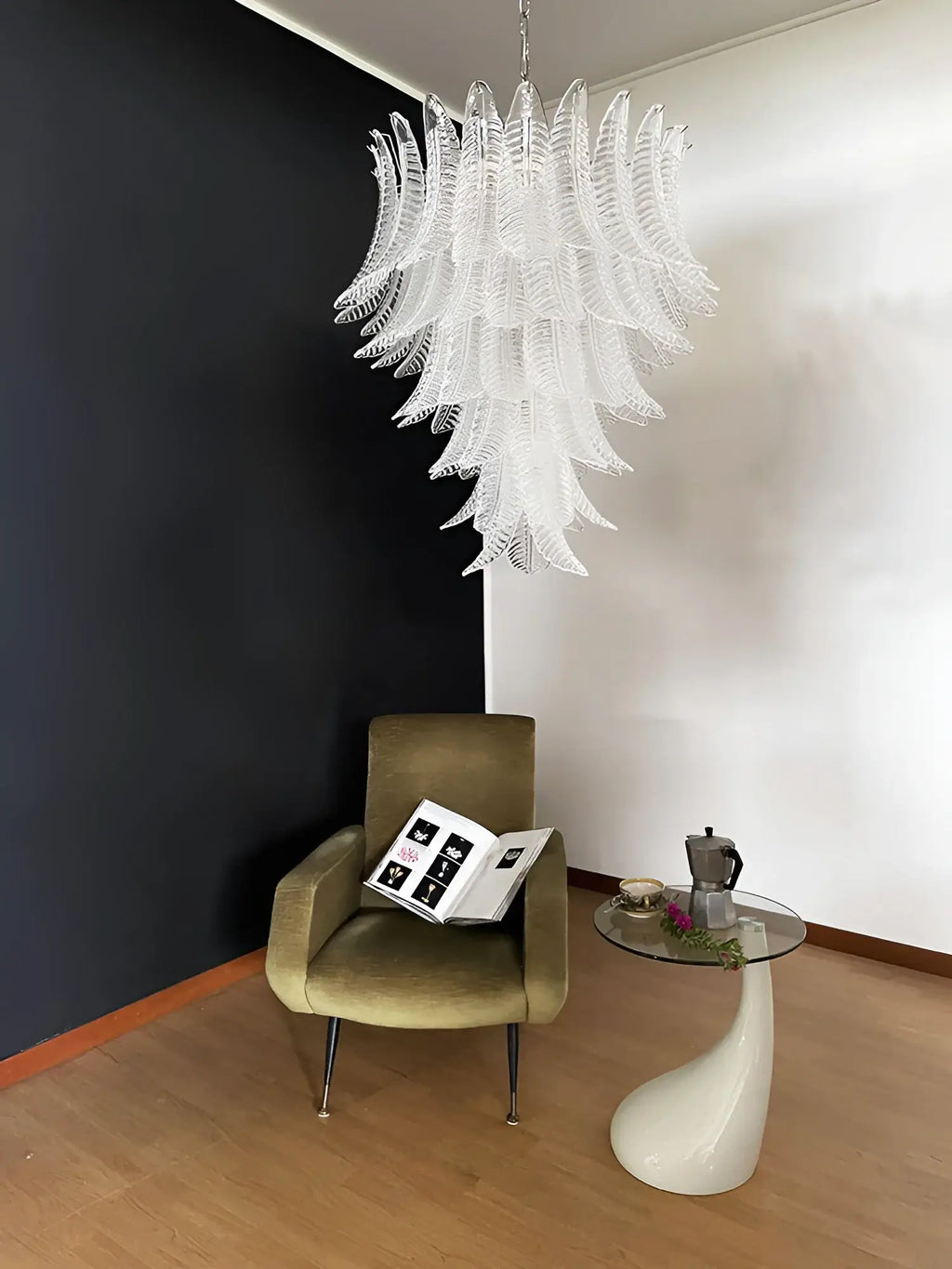 Gorgeous Murano Felci Transparent Glass Chandelier product image