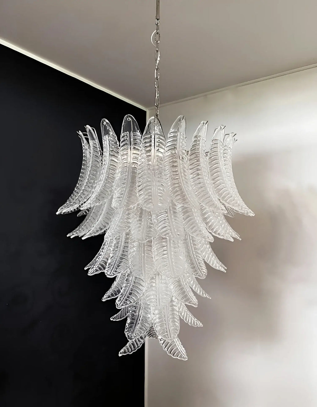 Gorgeous Murano Felci Transparent Glass Chandelier product image