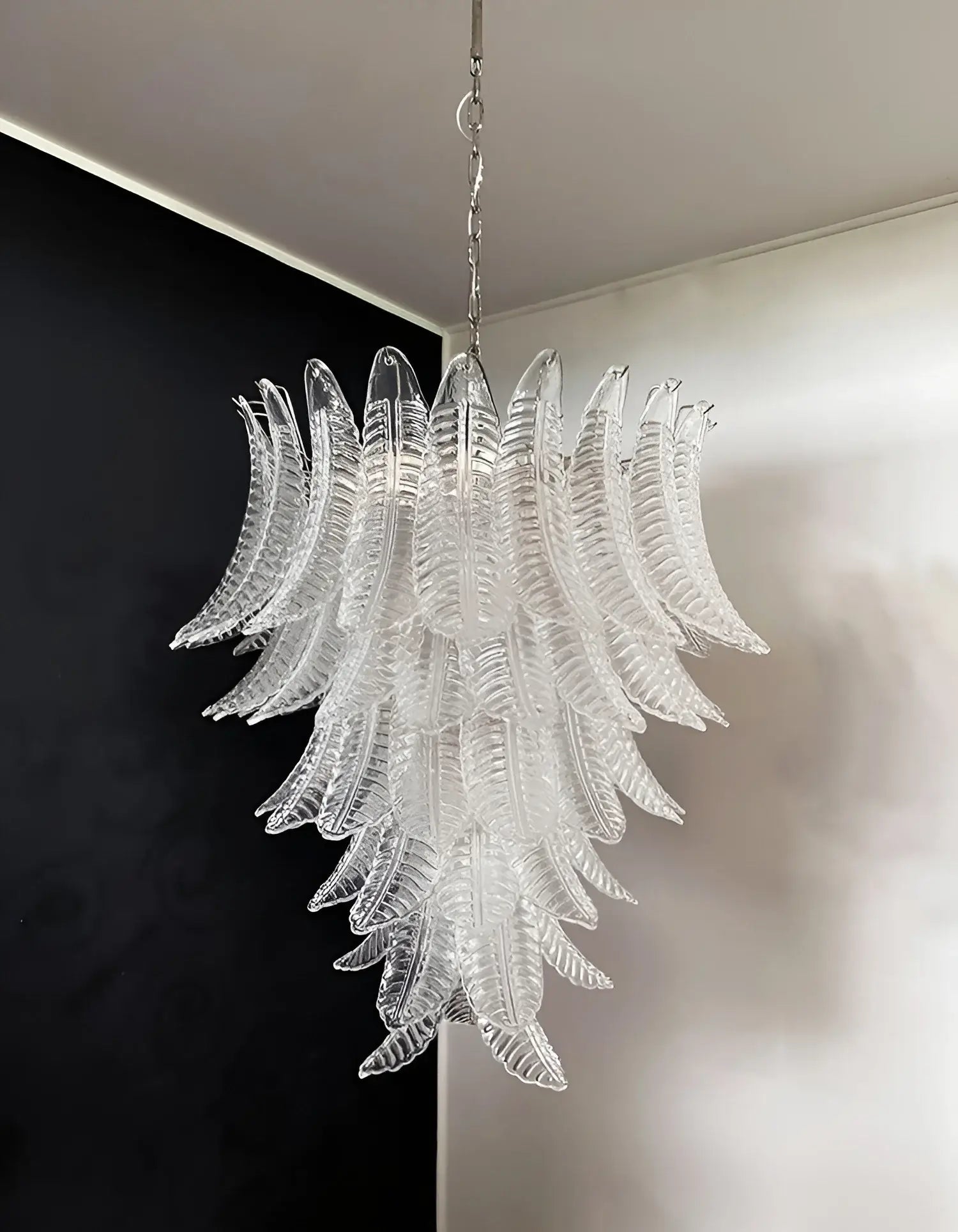 Gorgeous Murano Felci Transparent Glass Chandelier product image