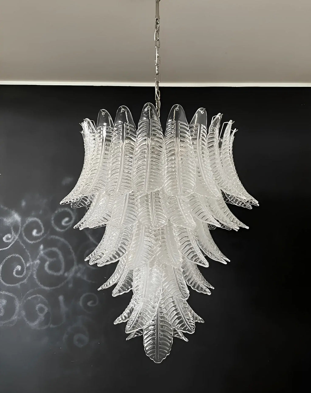 Gorgeous Murano Felci Transparent Glass Chandelier product image