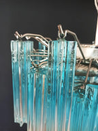 Gorgeous Murano Quadriedri Prisms Blue Chandelier product image