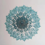 Gorgeous Murano Quadriedri Prisms Blue Chandelier product image