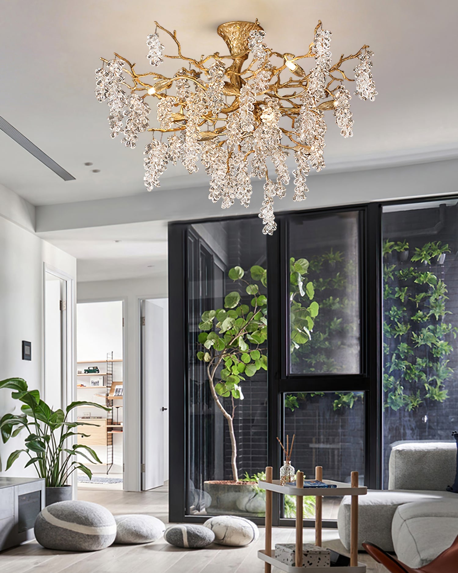 Grape Branch Crystal Chandelier by Bling Lighting Studio