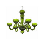 Green Ares Murano Glass Chandelier by Bling Lighting Studio