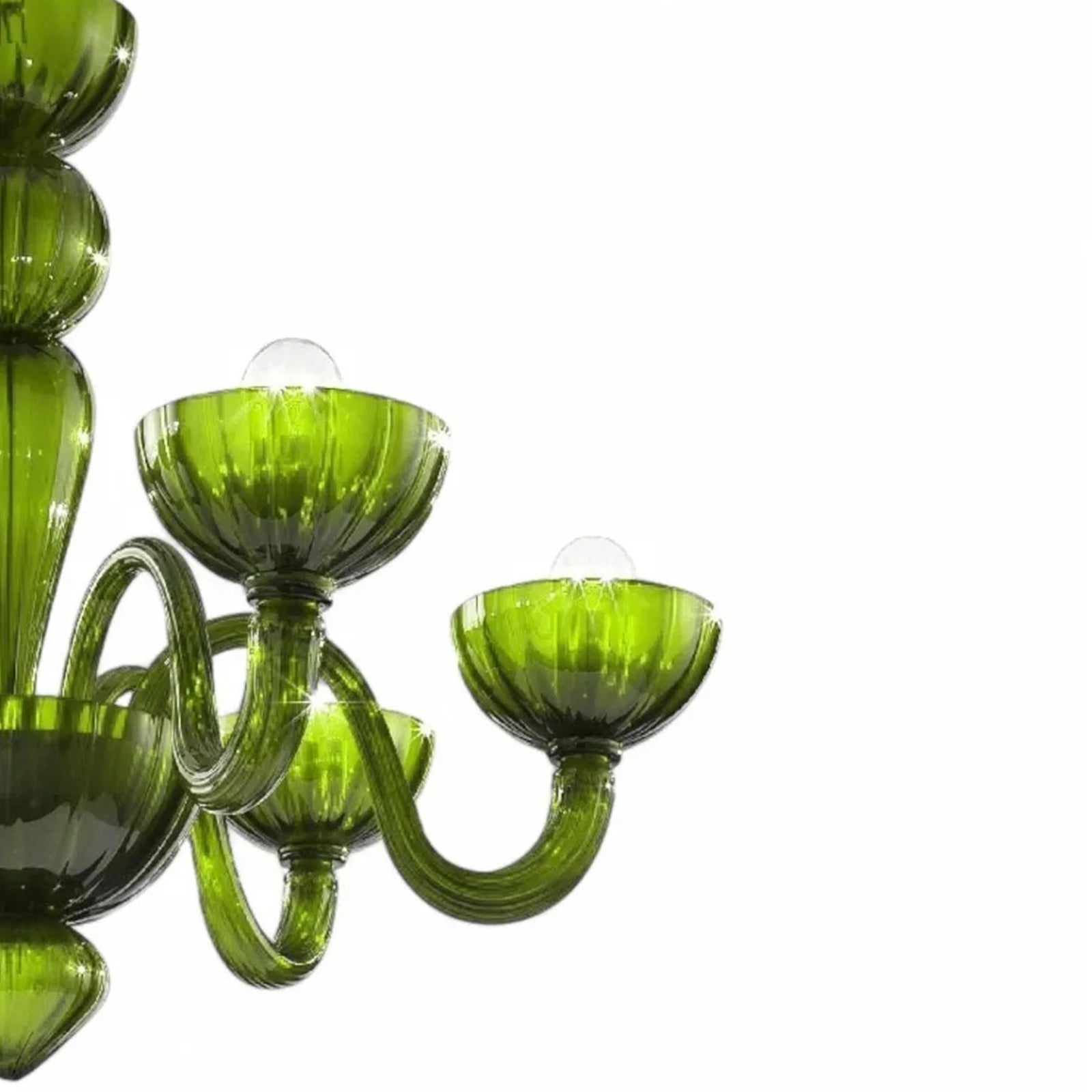 Green Ares Murano Glass Chandelier product image