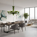 Green Ares Murano Glass Chandelier product image
