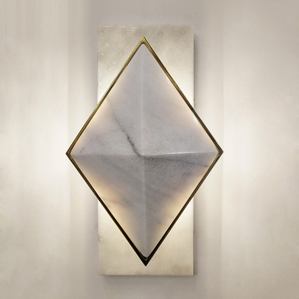 Newfort Alabaster Wall Sconce detail view