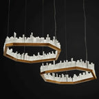 Selenite LED Chandelier for Luxury Interiors by Bling Lighting Studio